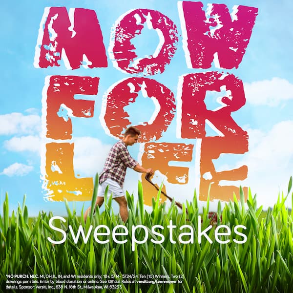 Donate and win a brand-new lawn mower